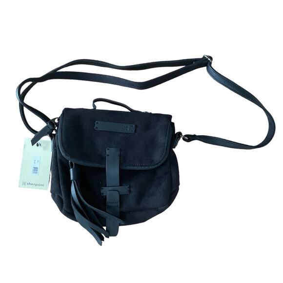 Sherpani Ethos Piper Mini Crossbody Bag Black New with tags - Picture 1 of 9